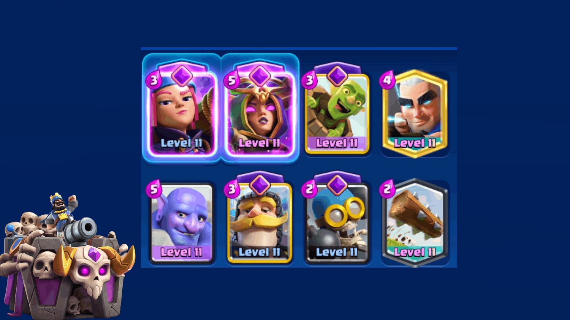 This deck runs many cards that counter swarms (Image via Supercell)